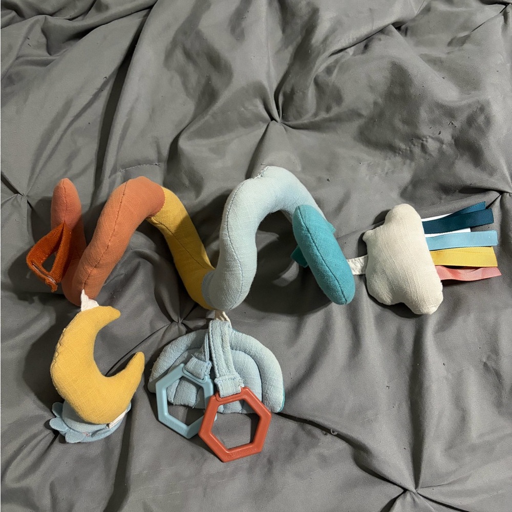 Plush Spiral Activity Toy with Teethers